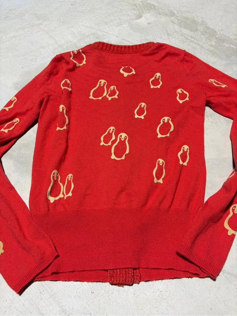 Anthropologie field flower penguin cardigan small